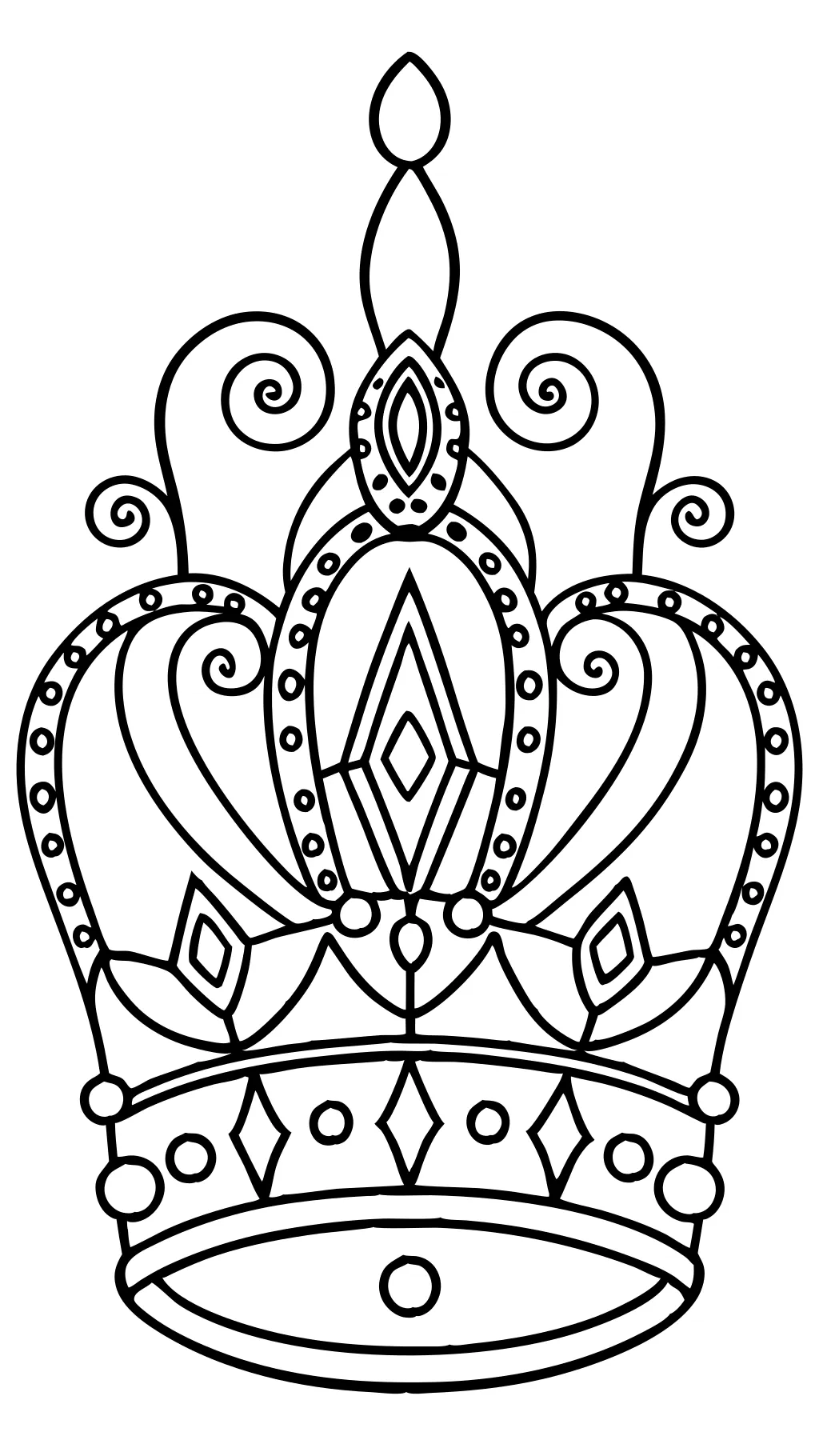 coloring pages crown